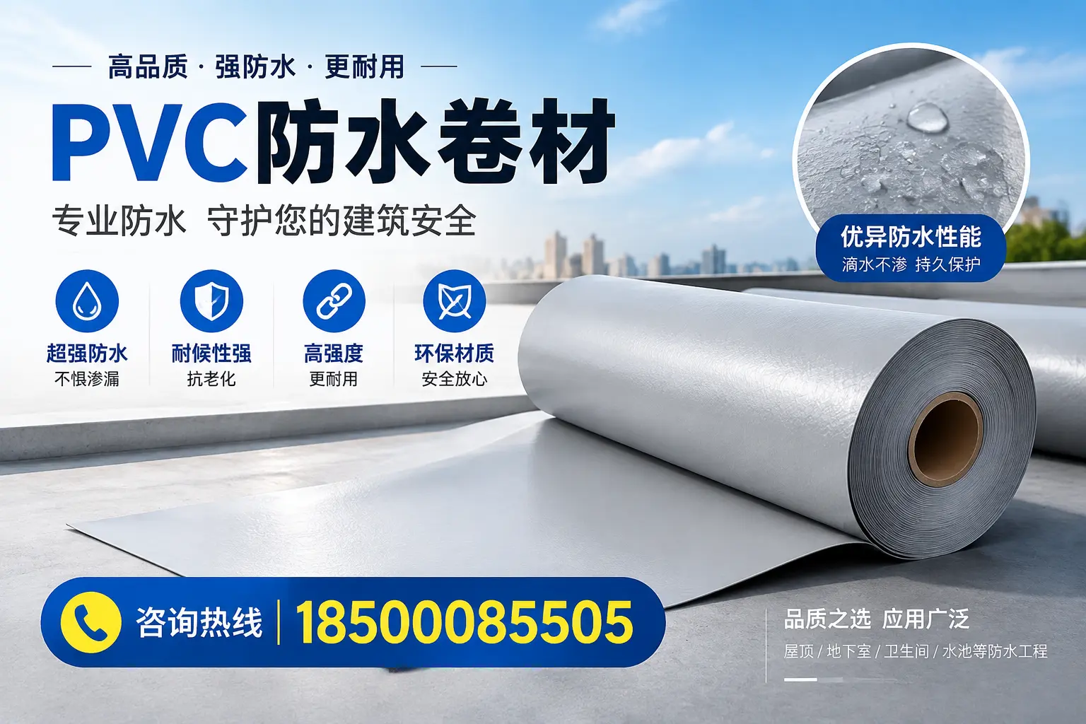 淮安地区pvc防水卷材的市场现状与发展趋势